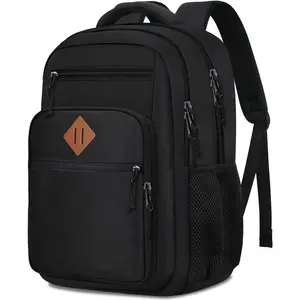 Travel Backpack for Men women, School Backpack for Boys Teens, Anti  Laptop backpack with Reinforced Straps for College High Middle School Work Business Book Bag, Black