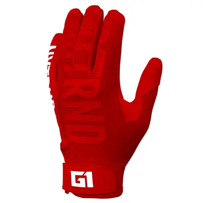 Rivals Football Gloves White and Red TikTok Shop