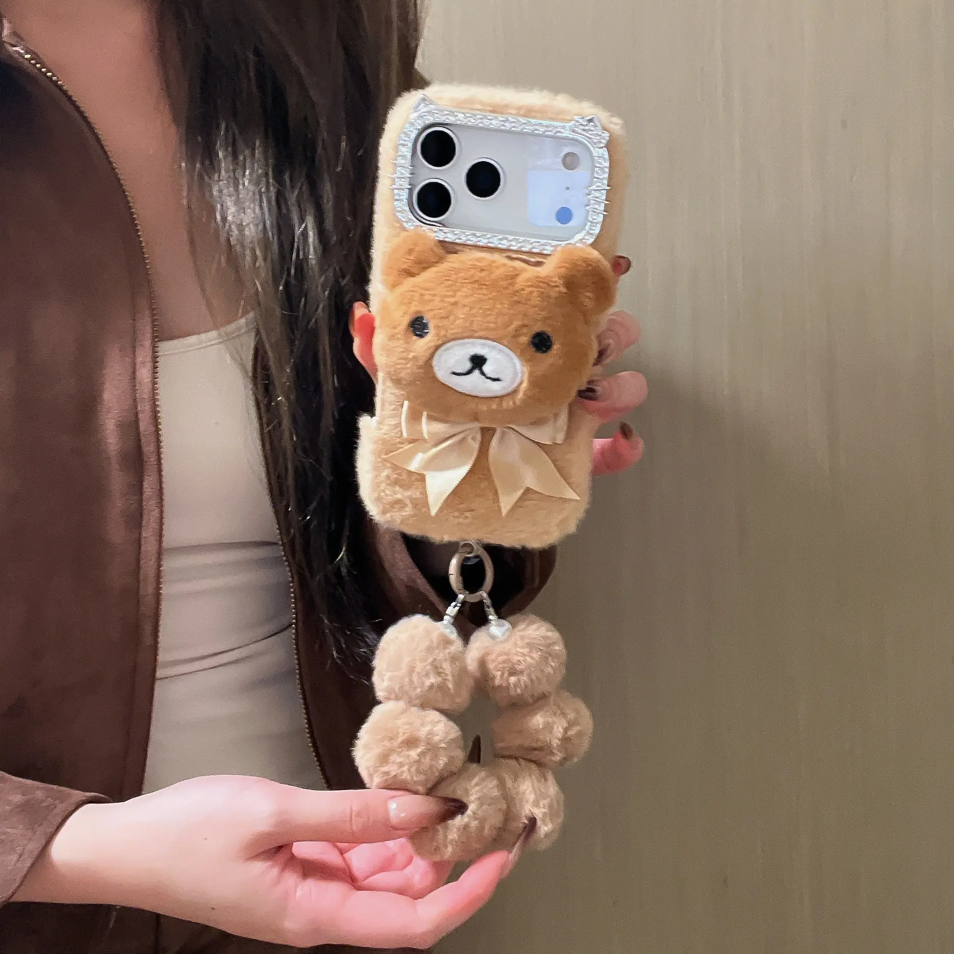 Cute Bear Plush Phone Case for iPhone 17-11 Pro Max, Soft Fabric, Fun Aesthetic, Holiday Gift Idea, Anime Lover - TikTok Shop Cute Bear Plush Phone Case for iPhone 17-11 Pro Max, Soft Fabric, Fun Aesthetic, Holiday Gift Idea, Anime Lover - TikTok Shop