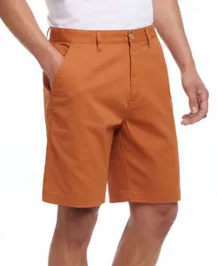9" Cotton Twill Stretch Short In Adobe