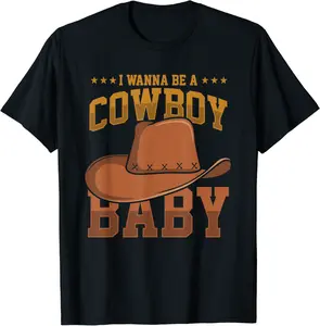 Cowboy Baby Cowgirl Hat Country Howdy Western Ranch Rodeo T-Shirt - Hannahcha Shop 92B0B1F34R7H