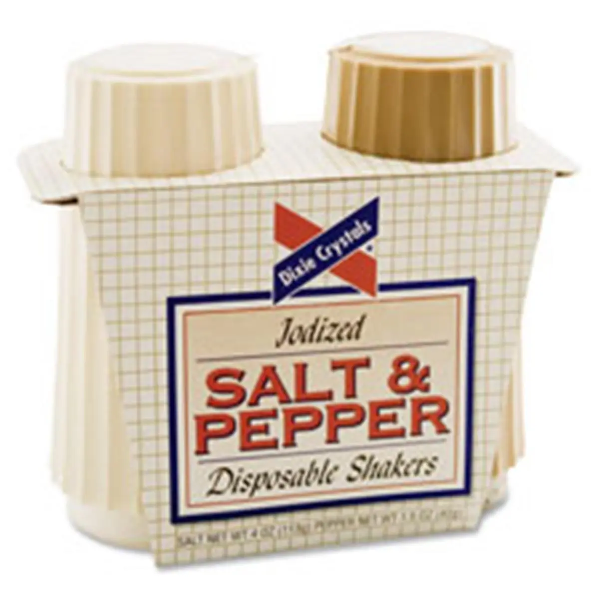212 MAIN 2-Pack Disposable Salt-Pepper Shakers - 4oz Salt, 1.5oz Pepper - Kitchenware for Seasonings Spicing Needs, Seasoning, Salt And Pepper Shaker