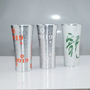 Internet celebrity Xiao Man Waist Color Changing Aluminum Cup Bar Outdoor Juice Cup Food grade Creative Aluminum Cold Transformed Beer Cup