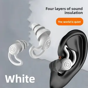 Silicone Swimming Earplugs, 1 Pair Reusable Earplugs with Storage Box, Comfortable Earplugs for Swimming & Diving, Swimming Accessories