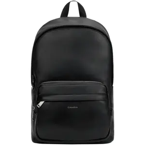 Calvin Klein Men's Business Casual Logo Synthetic Blend Backpack in Space Black