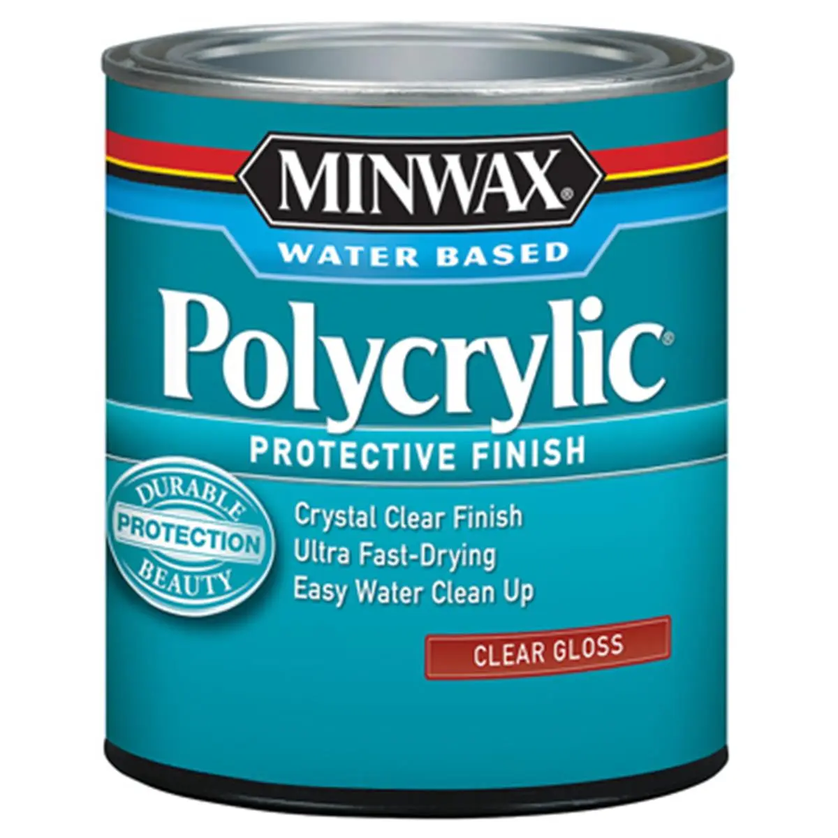 212 MAIN Minwax 255554444 Acrylic Blend 0.5-Point Gloss Polycrylic Protective Finish, Wood Painting Protector for Automotive Interior Paint Care