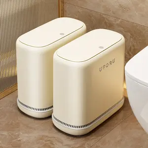 UFORUAutomatic Air Pressure Adsorption Gg Barbage Bain Slim Design One-Touch Lid Opening Thickened Double-Bin Odor-Proof Model Suitable for Living Rooms and Bathrooms
