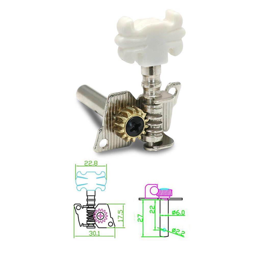 Classical Guitar Machine Head StringTuning Pegs Tuners Tuning Keys 3L 3R Chrome
