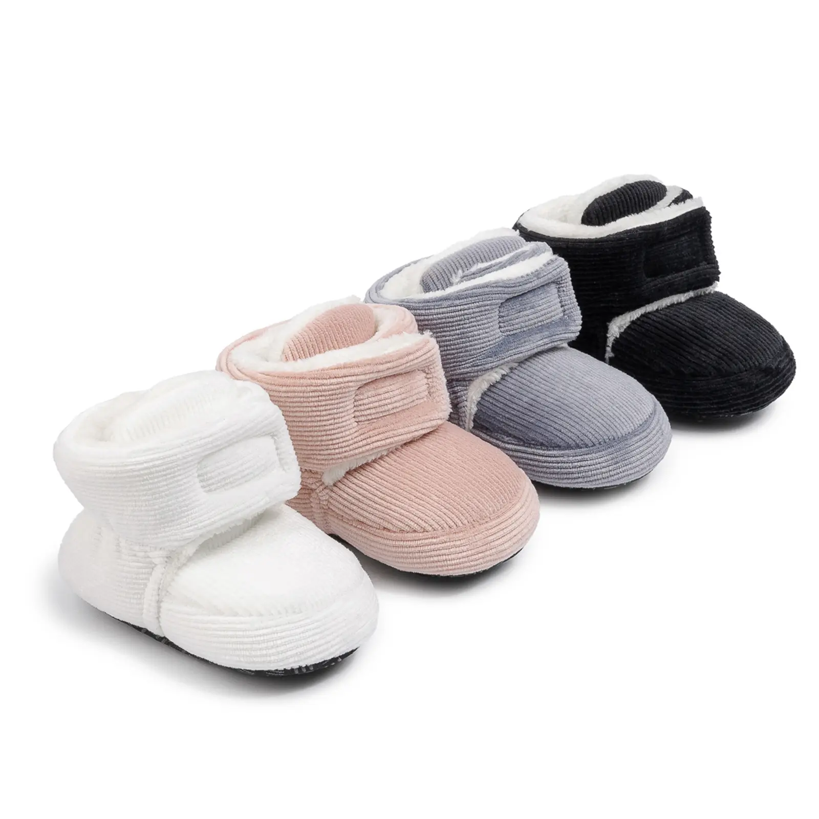 [Lullaby] Plush Baby Winter Prewalker Shoes, Soft-Soled Non-Slip Toddler Walking Sneakers for 0-6 Months Boys Girls, Soft Soled Shoes