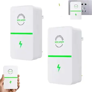 2/4 Pack 2026 Updated Plug-In Power Box Energy Saver – US Plug, 90–250V Input, Electricity Saving Device for Home & Office