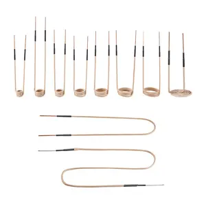VEVOR 10Pcs Multi-Size Pure Copper Magnetic Induction Heater Coil Kit, Rust Removal Products with Flexible, Long-Lasting Design, Fast-Heating Inductor Heat Accessories (8 Coils +1 U-Shaped +1 Free-Forming) for Rusty Bolts/Nuts, Industrial Use