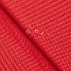 Red Outdoor Waterproof Canvas Fabric by the Yard | 60/61″ Wide