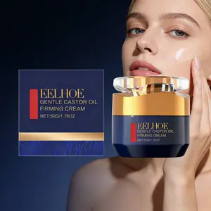 Ricinoleum & Collagen Moisturizing Cream (50g), Easy Absorption, Hydrates Nourishes Skin, Fades Fine Lines, Improves Elasticity, Travel Moisture Cream