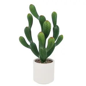 Garvee Tall UV Resistant Artificial Cactus Plant with Realistic Texture, Faux Desert Cacti Potted Plant for Indoor and Outdoor Home, Garden, Office Decoration