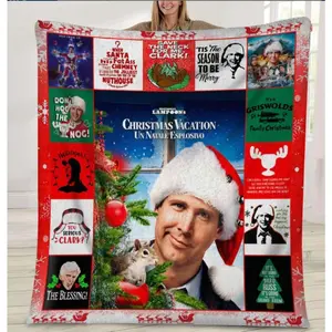 Clark Griswold Fleece Blanket, National Lampoon's Vacation Christmas Blanket, Christmas Vacation Movie Family Xmas Blanket You Serious Clark,Christmas Gift,Fan gift,Gift for man & women,birthday gift