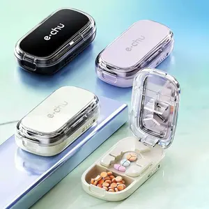 Portable Pill Cutter, Precision Splitter for Halving, Thirding, Quartering Pills, Easy-To-Use Medication Divider, Vitamin Organizer, Ideal for Travel