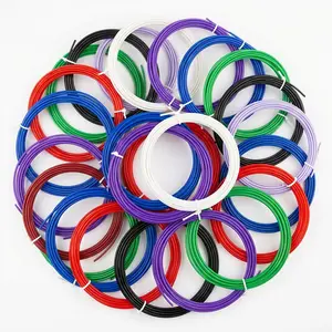 Safe 3D Printer Pen Pla Filament 1.75mm, 5 Colors X 5m Total 25m, Vibrant Smooth Drawing, Family Creative Activities