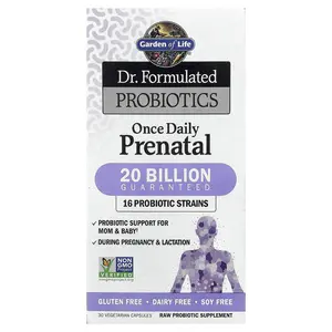 Garden of Life Dr. Formulated Probiotics, Once Daily Prenatal, 30 Vegetarian Capsules
