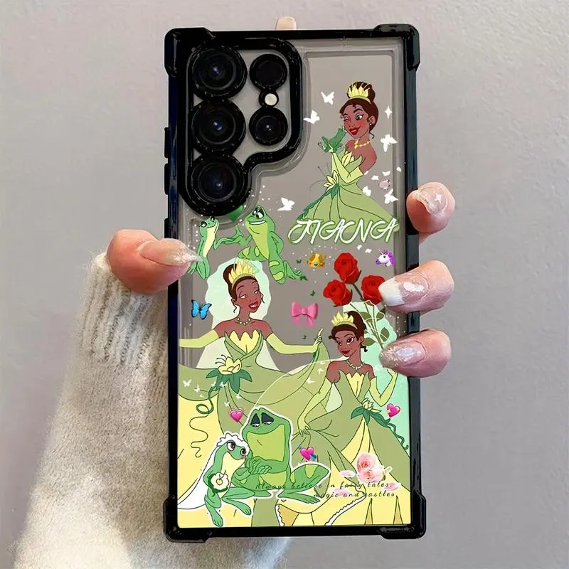 Tiana Phone Case Compatible with Samsung Galaxy S25 S24 S23 S22 FE Ultra Plus 4G 5G, Shockproof Transparent Soft Back Cover. Smartphone Cellphone, Accessories, Devices, Casing, Protection, Smartphone Shell, Multi-Model