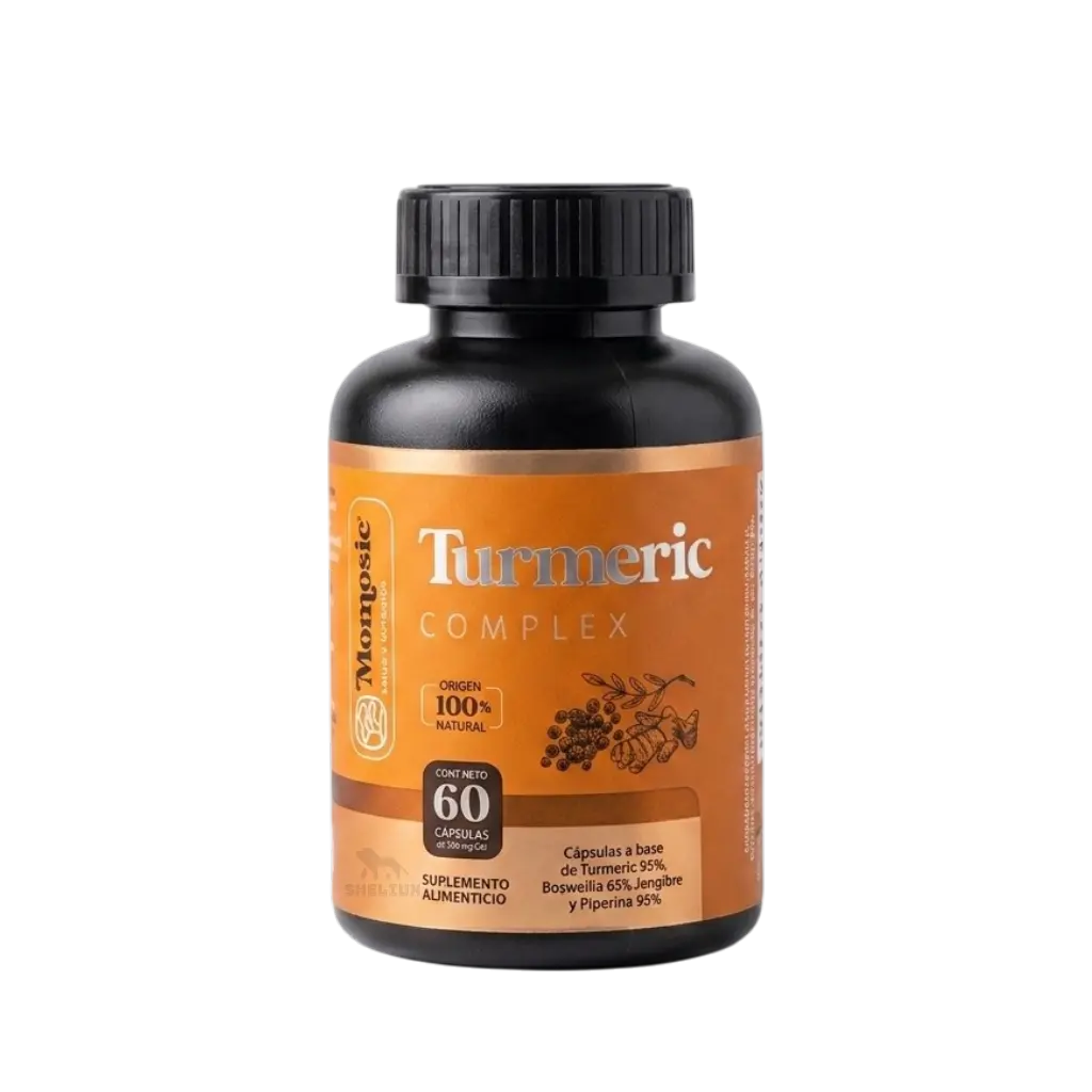 Turmeric Complex - Capsule Supplement – 60 Units - Vitamins Supplements