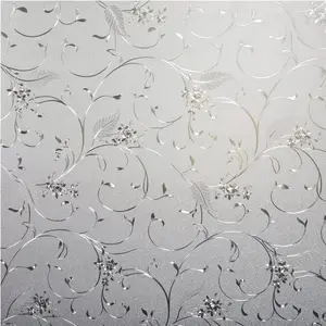 Vine Pattern Anti-Spy Film, Self-Adhesive Static Window Sticker, Decorative Stickers, Self Adhesive Decal, Transparent Yet Opaque, Ideal for Office, Bathroom, Living Room, Toilet, Room Decor