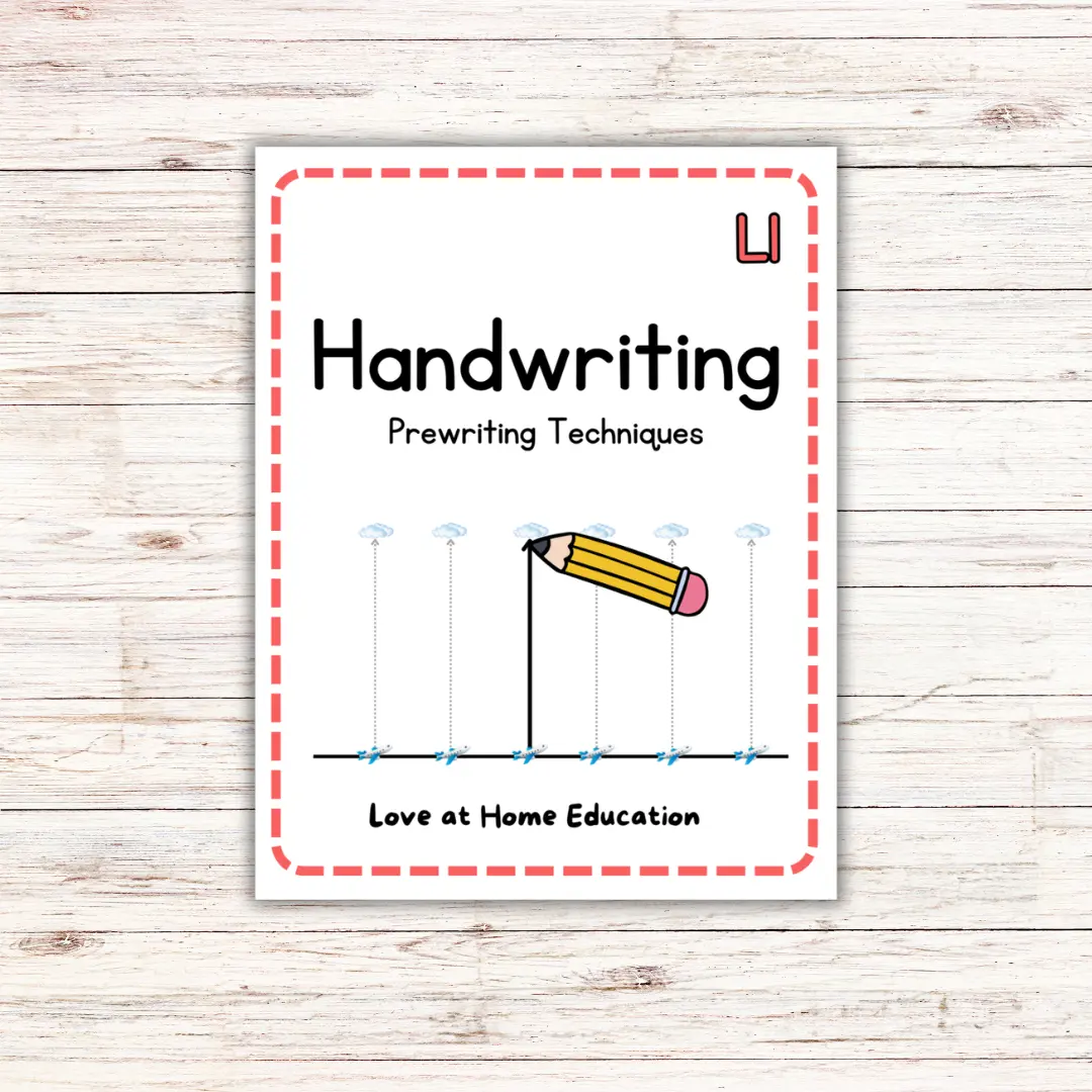 Level 1 Handwriting- Prewriting for Preschoolers! Lines, shapes, and directions Visual Learning Tools Dotted Notebook