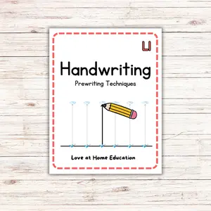 Level 1 Handwriting- Prewriting for Preschoolers! Lines, shapes, and directions Visual Learning Tools Dotted Notebook
