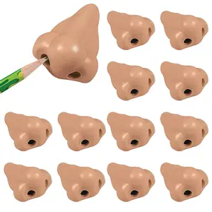 2 1/4" Nose -Shaped Novelty Plastic Pencil Sharpeners - 12 Pc.