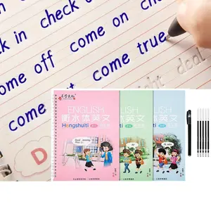 3-Book Set Handwriting Practice Books for Adults & Beginners, Durable Reusable Design, Ideal for Daily Writing Exercises, Learning Materials