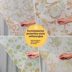 Ultra-Thick 3D Precision Press Glass Film, Transparent Non-Transparent, Suitable for Bathroom Kitchen Windows, Anti-Spy Privacy Frosted Film