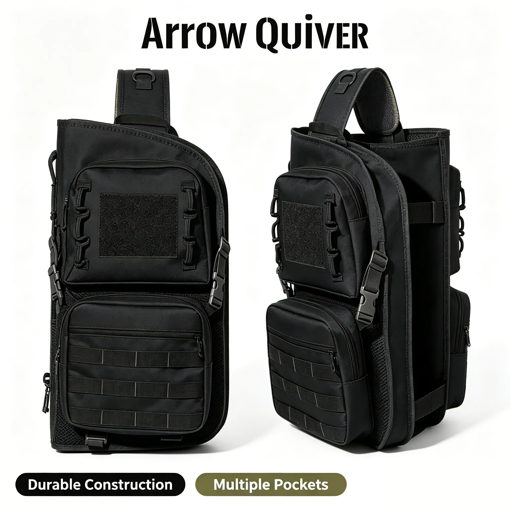 Outdoor Archery Field Carry Backpack Heavy‑Duty Fabric Bow Arrow Storage Case Comfortable Fit for Hunting Shooting Archery Sports