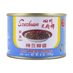 TIEN FU Taiwan Brand Spicy Bean Paste, Pure Vegan, 170g - Authentic Taiwanese Fermented Chili Bean Sauce for Cooking & Dipping