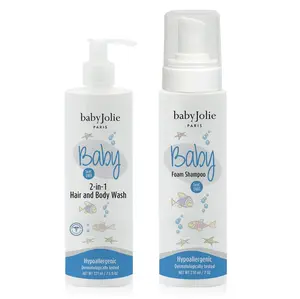 Baby Jolie Baby Wash Set 2-In-1 Body & Hair Wash & Foam Shampoo for Babies, Toddler & Kids