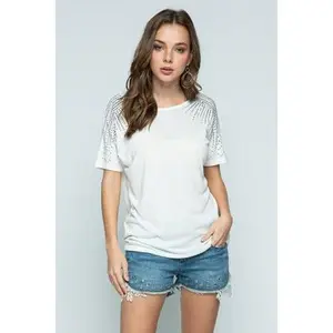 Rhinestone Studded Top