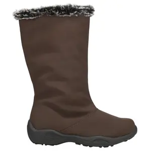 Propet Womens Madison Tall Round Toe Zipperd Casual Boots Mid Calf Low Heel 1-2" - Brown