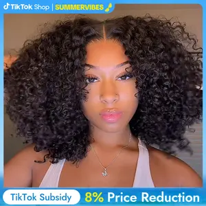 [Summer Essential] Wiggins Hair Short Curly Wigs 7x4 Pre Cut Ready To Go Glueless Wigs Ready To Wear Human Hair Beginners Friendly 13x4 Lace Frontal Wigs #SummerVibes
