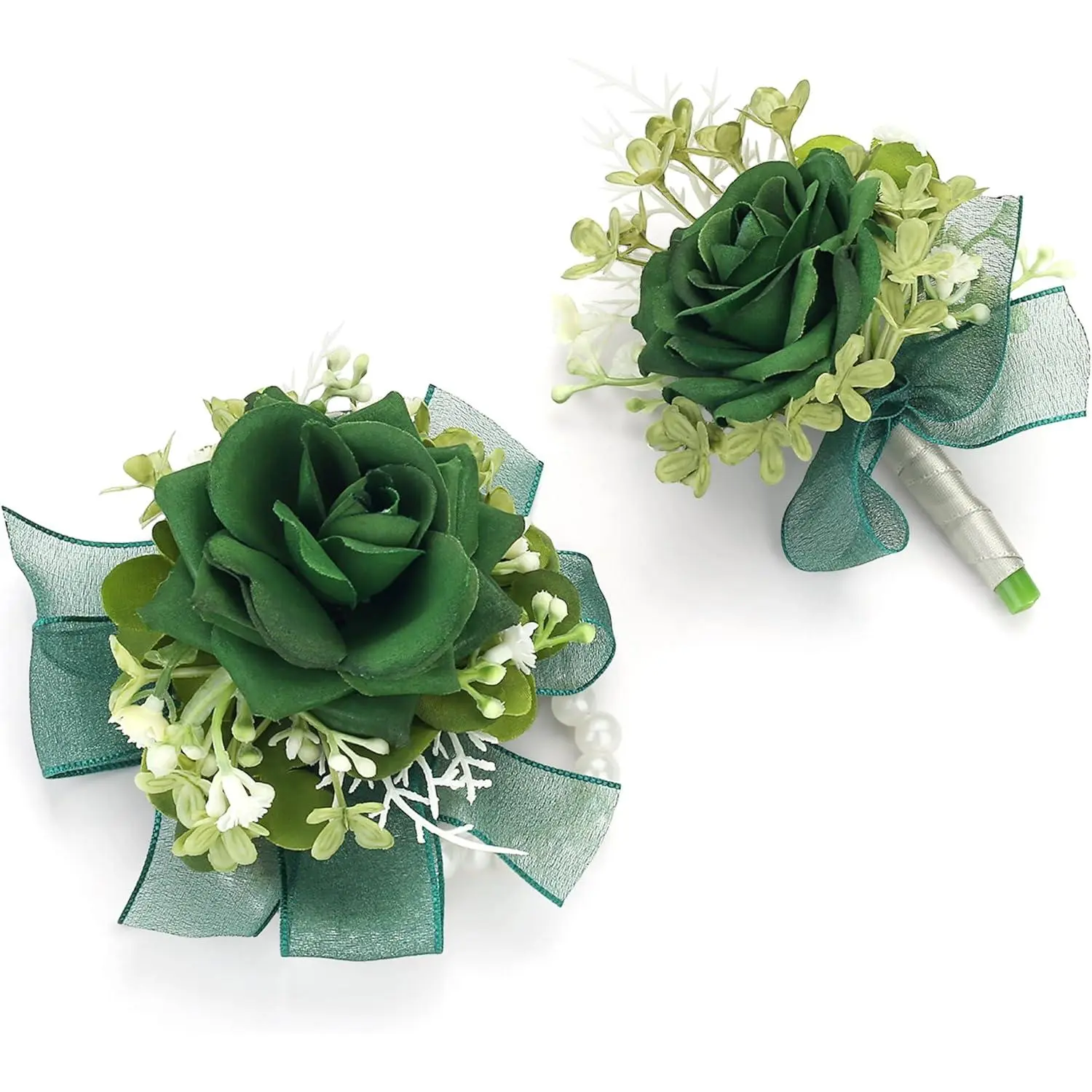 Green Corsage - Double-cain