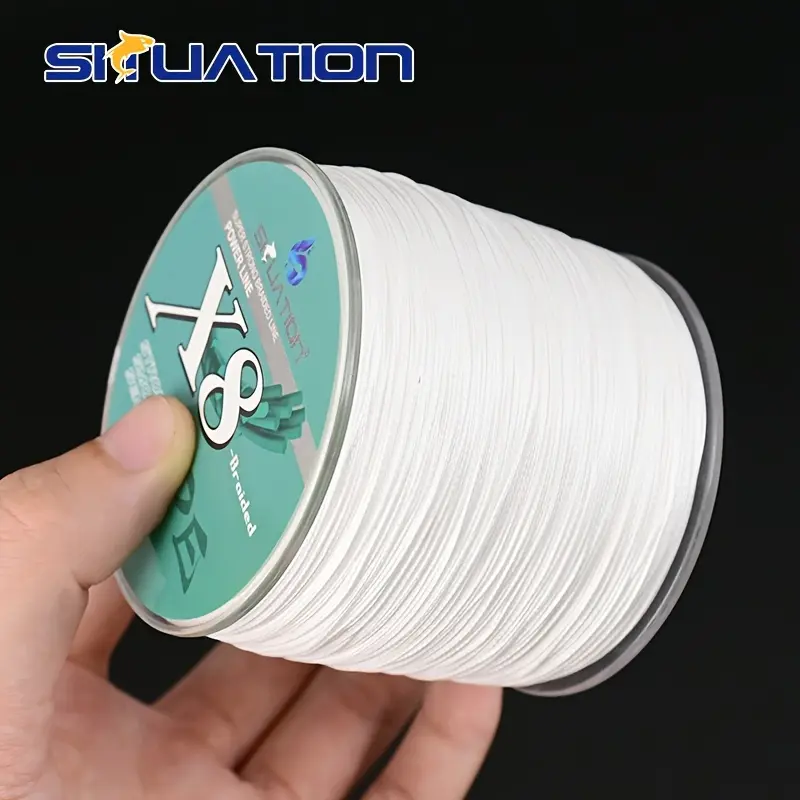 SIIUATION 500M-546YDS super strong fishing line, 8 strands of multi thread  PE wear-resistant braided wire, 12 25 40 60 80 100 pound smooth long throw  - TikTok Shop