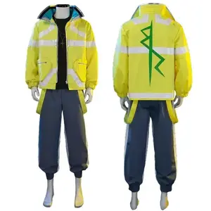 AA 1 Bear House Cyberpunk Edgerunners Game Anime David Martinez Cosplay Costume Stand Collar Jacke w1a2t New 2025women's clothing