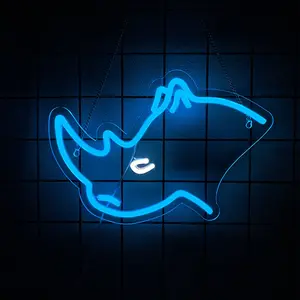 Rhino Neon Wall Art, Rhino Neon Sign, Rhinoceros Neon Light, Customized LED Sign, Animal Neon Sign, Led Neon Light, Personalized Gifts, Rhino Wall Sign, LED Sign， Bedroom, Game Room, Man Cave, Gift, USB Powered