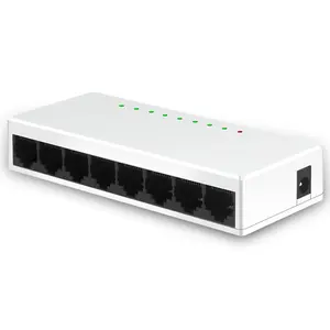 Home Office 8-Port Network Cable Splitter, Eight-Port Switch, Gigabit Router Splitter, Network Monitoring Switch
