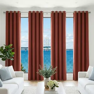 Four-piece blackout curtain set, complete blackout, sun protection and heat insulation, creates a cozy and tranquil bedroom, simple and versatile for the living room, available in multiple sizes to choose from