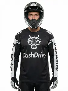 Men's Long Sleeve Downhill Jersey, Breathable Quick-Dry Mountain Bike & Motocross Cycling Top, Ideal for Outdoor Sports