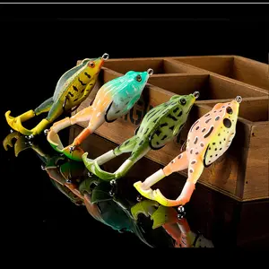 Simulated lure soft bait 9cm 13.5g surface tractor blackfish bait with rotating legs modified into a frog lure