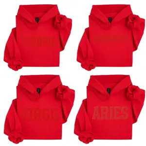 Zodiac Astrology Red Unisex Hoodie, Sweatshirt & T-shirt For Men Women, Cute Gift for Men, Gift for Menswear & Womenswear, Birthday Gift Ideas, Zodiac Lover