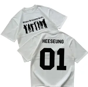 En Member 2 Sided Graphic Tee, Boy Group Inspired Tops, Kpop Merch, Gift For Engene, Kpop Tour Concert Outfit