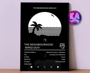 [Sale Up To 50% - No Shipping Fee] The Neighbourhood Poster, Wiped Out! Poster, Album Poster Prints, Wall Decor Posters, Album Cover, Rock Music Poster