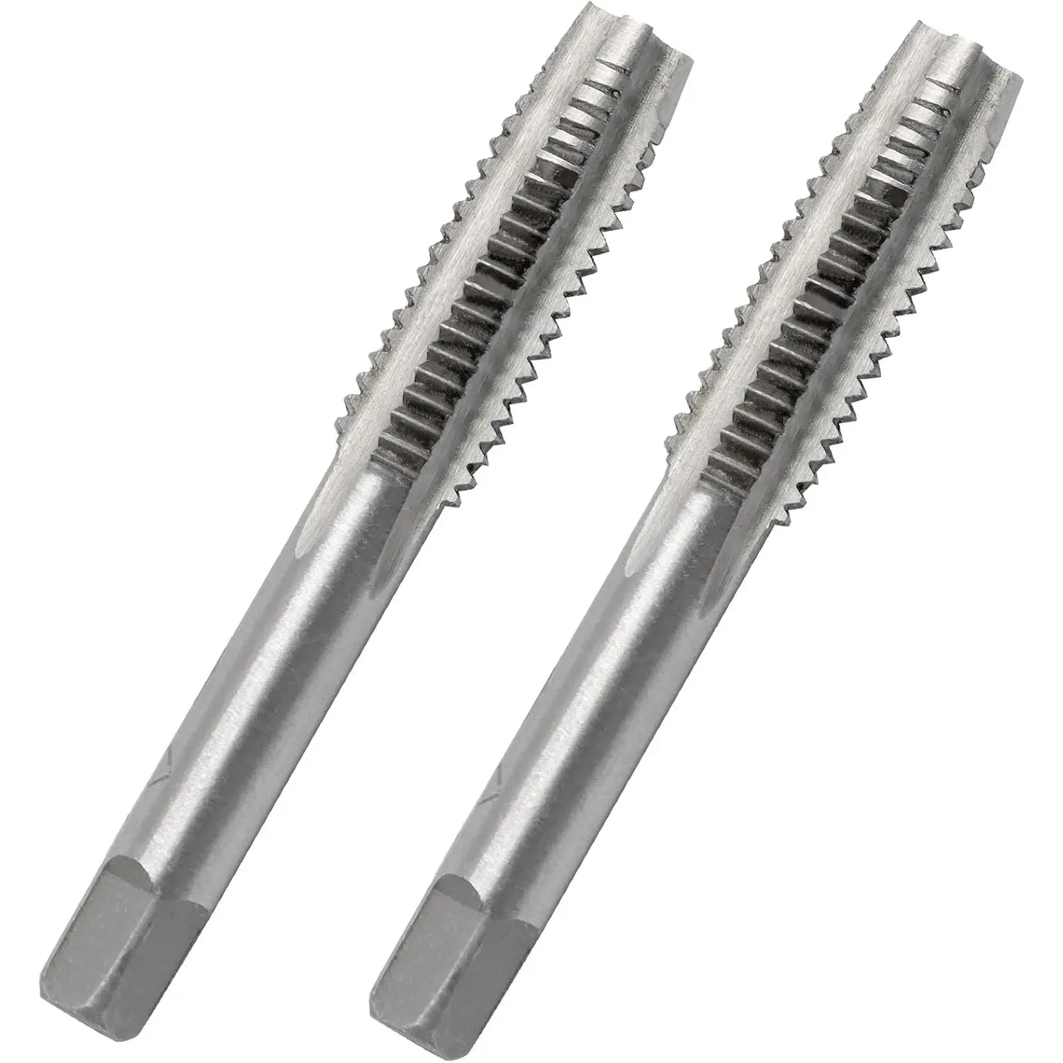 2 count M8x1.25 Tap, M8 Metric Thread Right Hand Tapping Tool, HSS Thread Milling Taps (M8 x 1.25, 1 Pair)