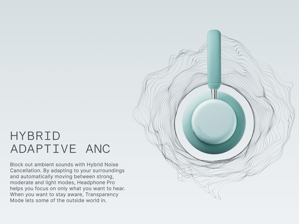 CMF Headphone Pro Wireless Modular Over-Ear Headphones with ANC, Hi-Res LDAC, 100H Battery & Fun Controls