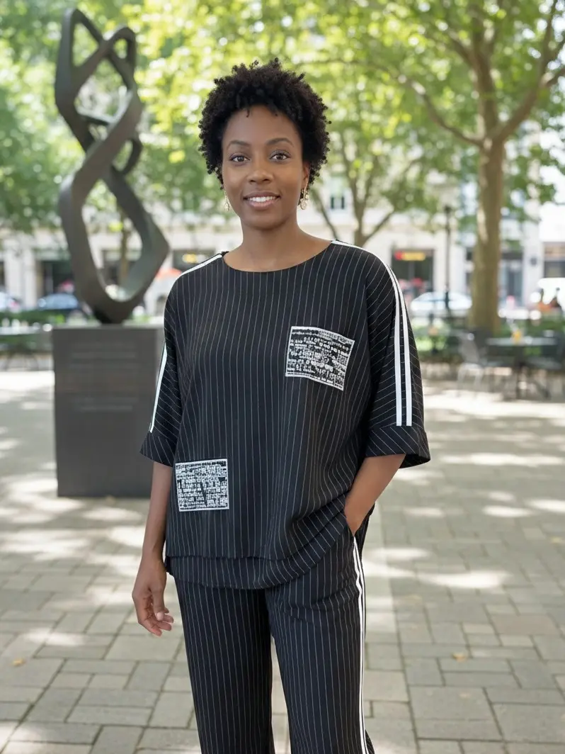 Urban Stripe Comfort 2-Piece Set - TikTok Shop